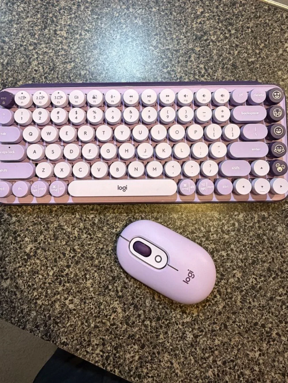 Logitech POP Keys + POP Mouse - Cosmos (Lightly Used)